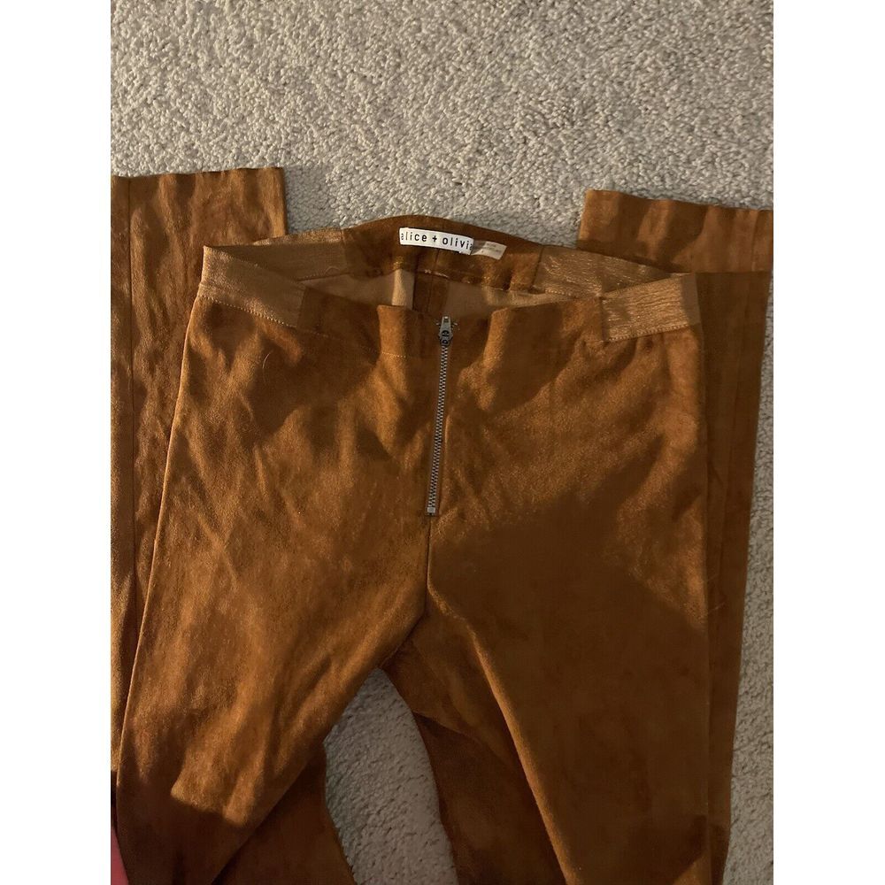Alice & Olivia Women's Lamb Suede Leggings Sz 6. USA